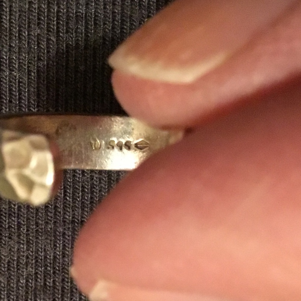 Hammered Silver Toe Ring - image 5